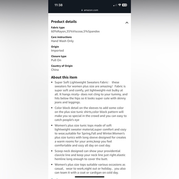 Allegrace Womens Plus Size Sweater Christmas Lightweight Pullover Tunic 24W - Picture 11 of 12